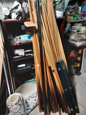 Vintage Snooker/Pool Cues And Rests Job Lot 37 Pieces