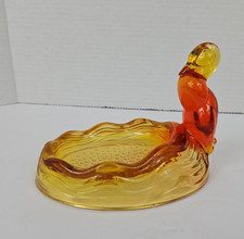 Fenton Glass Duck Amberina