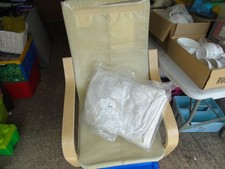 ikea poang chair, child size, washable cover and cushion, good condition CREAM