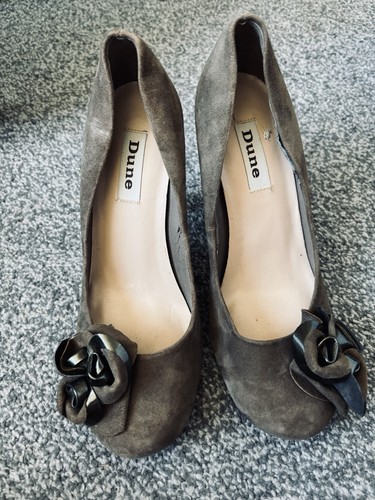 Dune brown suede effect court - dune,