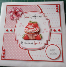 Handmade decoupage cupcake