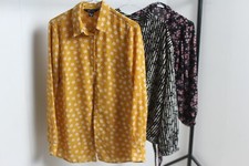 X 3 New Look Primark Papaya Womens Chiffon Blouse Bundle - Size 10 (I78)