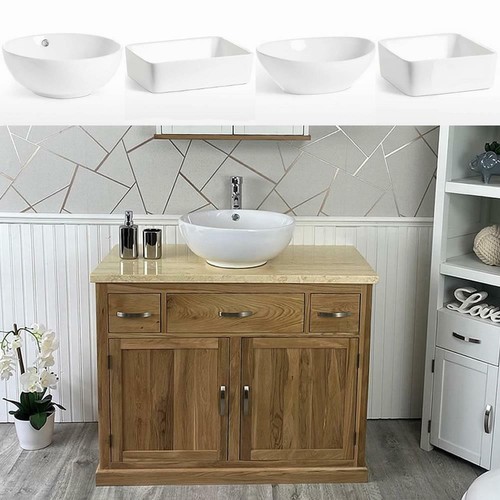 Bathroom vanity unit oak - bathroom,