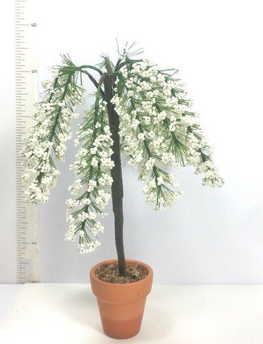 White cherry blossom tree - white,