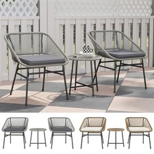 3 Pieces Rattan Bistro Set