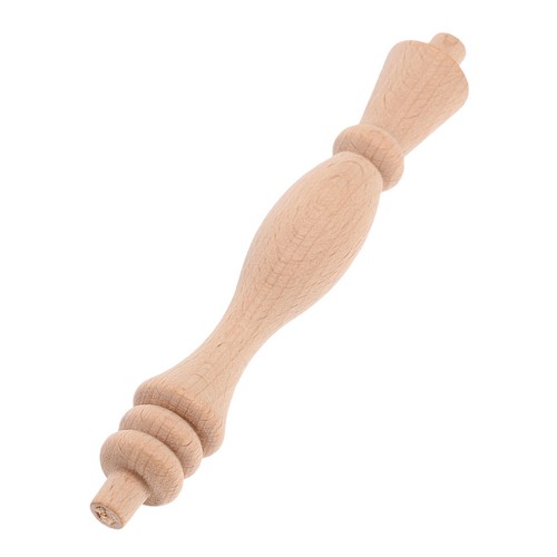Beige wooden baluster spindles - wooden,