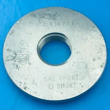 1/2 x 14 NPTF Step Limit Screw Thread Ring Gauge (1242)