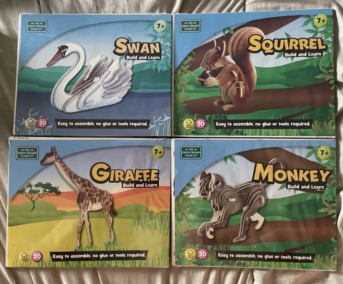 Wooden animal puzzles - 3d,