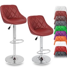 TRESKO 2 x Bar Stools Faux
