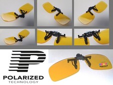 Yellow Polarised Clip On Night