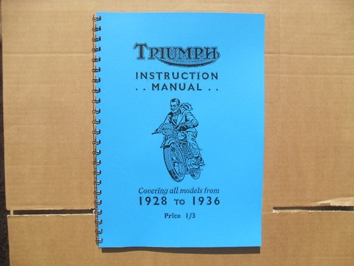 Triumph instruction manual - instruction, pre