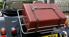 Pure leather luggage carrier - leather,