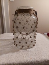 Floral Glass Vase Clear Black