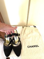 Vintage Chanel Black Shoes