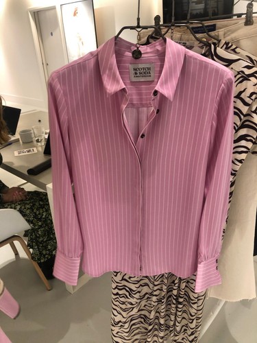 Pale pink stripe regular - , fit