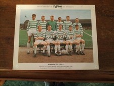 Rare Typhoo Tea photo card CELTIC approx  10 x 8 inches. Football. Inc McNeill