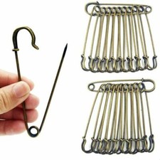 Extra Large Bronze Safety Pins