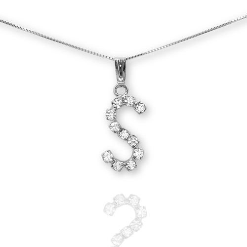925 silver alphabet initial - silver, 26