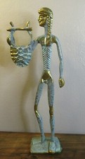 Vintage Oxidised Brass Greek