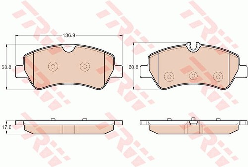 Trw gdb1968 brake pad - brake,