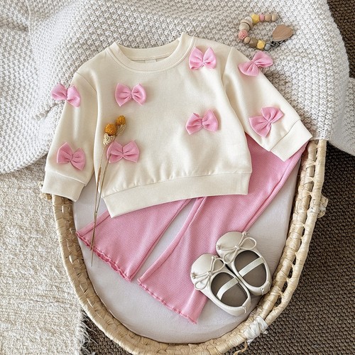 Autumn bowknot long - long, sleeved
