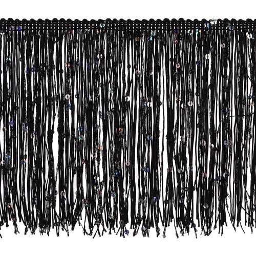 Yards black sequin - 5.5, of