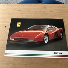 FERRARI MARANELLO Car Sales Brochure 1980s TESTAROSSA 328GTB/GTS Mondial 412