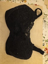 M&Co Ladies Black Lacey Bra