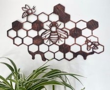 Rustic Bronze Metal Honeycomb