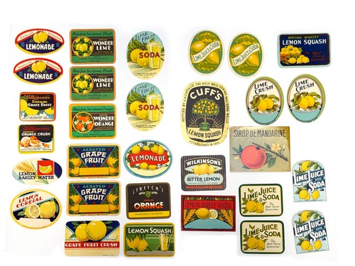 Job lot vintage citrus - lot, soft
