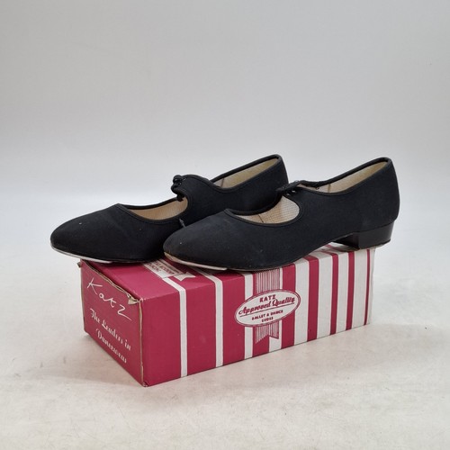 Katz black canvas low heel - canvas, tap