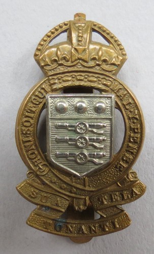 Metal cap badge royal - k/c,