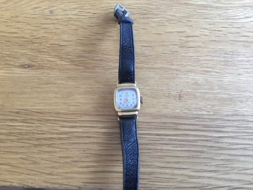 Vintage ladies gold cushion - vintage,