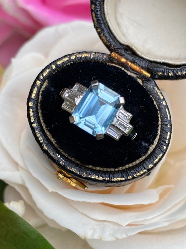 Art deco aquamarine and - deco,