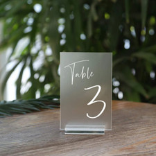 Wedding Table Number Vinyls - Vinyls ONLY Table Numbers Wedding Planning DIY
