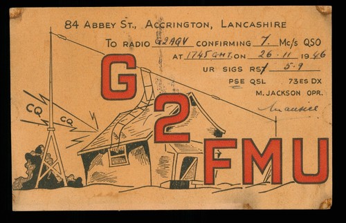 Qsl card radio g2fmu - card,