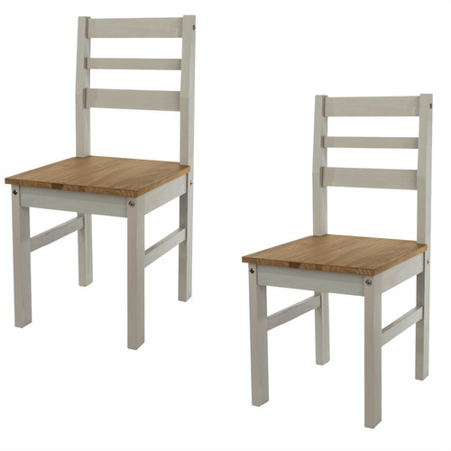Pair grey dining - dining, chairs