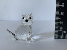 Rare Vintage Swarovski Silver Crystal Mini Cat #7659 NR 031 000 COA Original Box