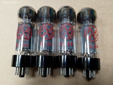 Set of four JJ Electronic EL34L valves/tubes -  guitar tested new old stock.