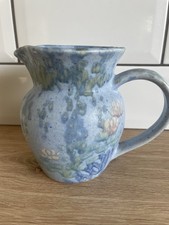Gorgeous spongeware milk Jug 5”Carol Wynne Morris Conwy pottery