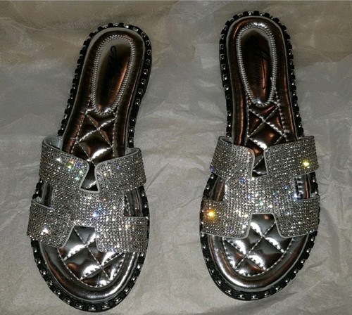 Womens ladies silver diamante - ladies,