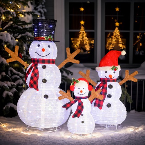 Lighted snowman christmas - snowman,