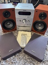 Sony Micro Hifi System CMT-GPX9DAB FM/DAB /Tape/CD/AUX + Remote & Speakers 