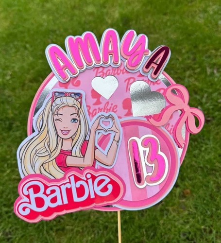 Barbie cake topper - cake,