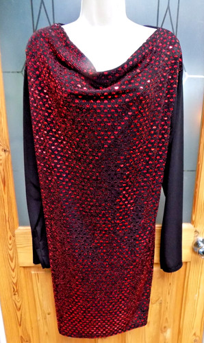 Fab sequin dress red - dress,