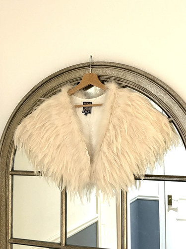 Biba marabou feather cape - marabou,