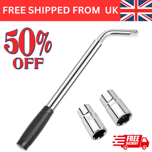 Extendable wheel brace wrench - extendable,