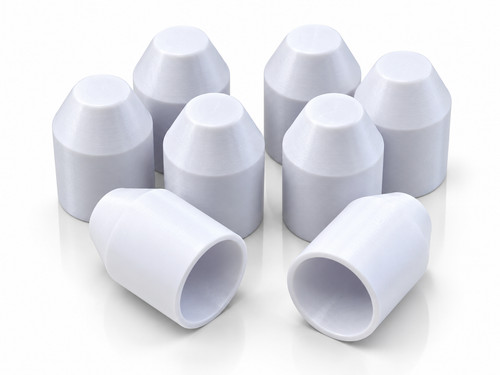 White radiator valve caps - valve,