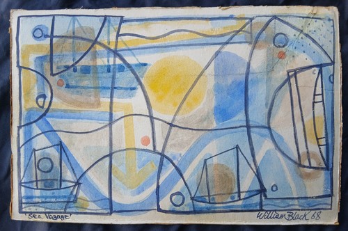 20th vintage abstract - c,