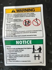 Genie SLA Material Lift Decal